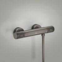 Grohe Precision Feel Thermostat-Brausebatterie mit ProGrip Rändelstruktur, hard graphite gebürstet 34790AL0