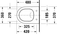 Vorschau: Duravit D-Neo Wand-WC compact 48x37cm, HygieneGlaze, rimless, weiß