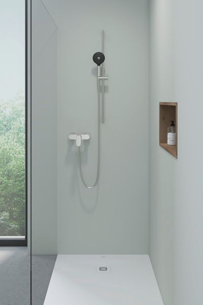 Duravit Handbrause MinusFlow 12cm, 3 Strahlarten, edelstahl gebürstet