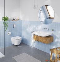 Vorschau: Grohe Euro Keramik Waschtisch 60cm ohne Hahnloch, ohne Überlauf, weiß
