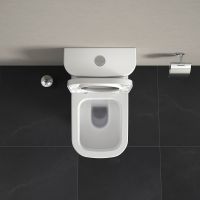 Vorschau: Duravit Happy D.2 Stand-WC für Kombination, Tiefspüler, WonderGliss, weiß