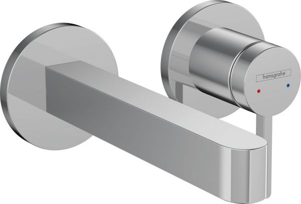 Hansgrohe Finoris Einhebel-Waschtischarmatur Unterputz für Wandmontage mit Auslauf 16,5 cm, chrom 76051000