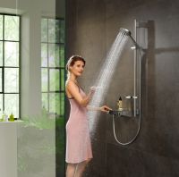 Vorschau: Hansgrohe Raindance Select S 120 3jet PowderRain mit Unica'S Puro Brausestange 0,90m, chrom