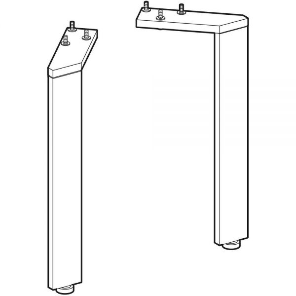 Geberit Acanto Set Füße 28,1cm, glanzverchromt