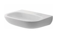 Duravit D-Code Handwaschbecken rechteckig 45x34cm, ohne Hahnloch, ohne Überlauf, weiß 0707450070