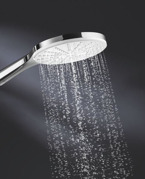 Grohe Vitalio SmartActive 150 Handbrause mit 3 Strahlarten, chrom/weiß