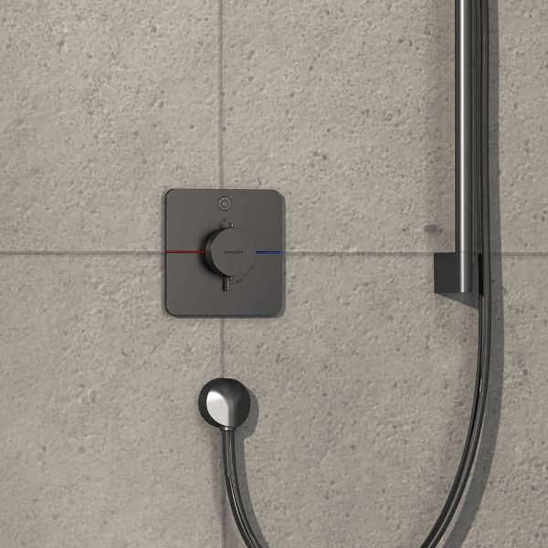 Hansgrohe ShowerSelect Comfort Q Thermostat Unterputz, 1 Verbraucher, brushed black chrome
