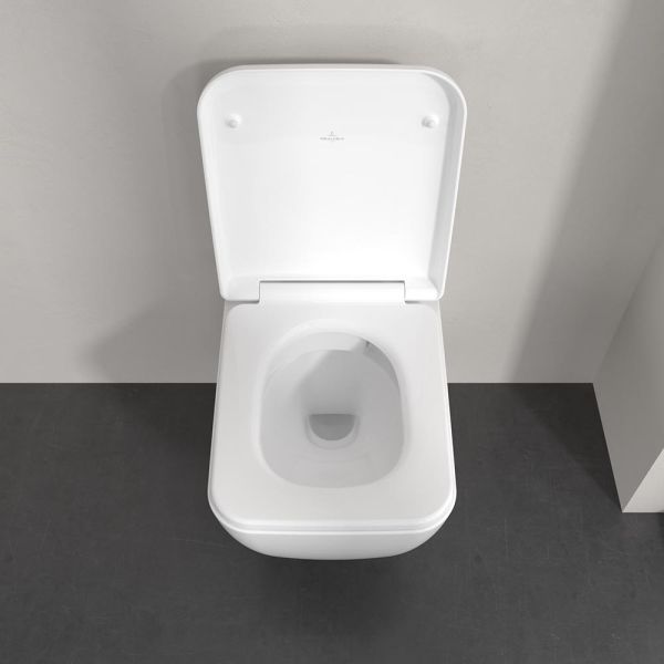 Villeroy&Boch Skyla Combi-Pack Wand-WC TwistFlush 37x53cm mit WC-Sitz, softcube