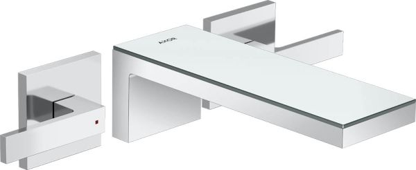 Axor MyEdition 3-Loch Waschtischmischer 221 Unterputz für Wandmontage, ohne Platte, chrom 47082000
