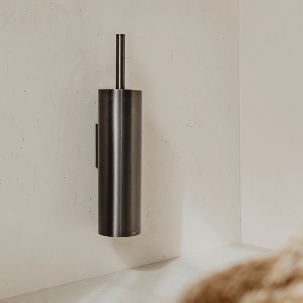 ZACK Linea Toilettenbürstengarnitur rund, graphite 40878
