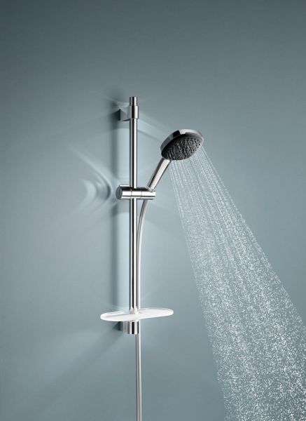 Grohe QuickFix Vitalio Comfort 110 Brausestangenset inkl. Handbrause, Schlauch & Duschablage chrom 26929001