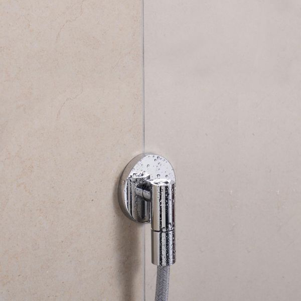 hansgrohe FixFit Fine S Wandanschluss mit Rückflussverhinderer, chrom