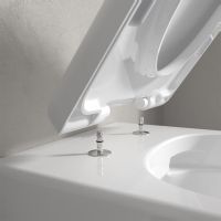 Vorschau: Villeroy&Boch Skyla Combi-Pack Wand-WC TwistFlush 37x53cm mit WC-Sitz, softcube, weiß 4682CL01
