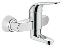 Vorschau: Grohe Euroeco Special Einhand-Waschtischbatterie, Wandmontage, Ausladung 157mm, chrom