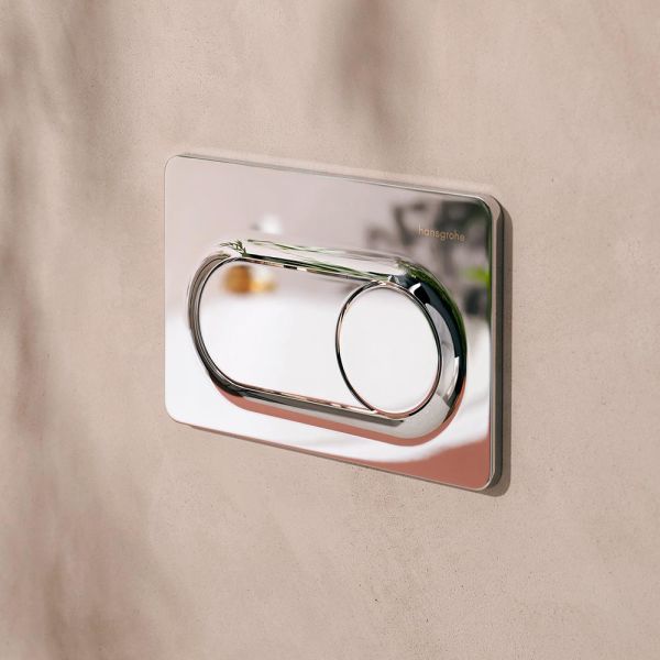 hansgrohe iFrame Original S Betätigungsplatte, rund, für 2-Mengen-Spülung
