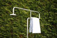 Vorschau: Ideal Trombone Modell 70 Kaltwasser-Gartendusche, freistehend, edelstahl poliert