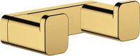 Hansgrohe AddStoris Doppelhaken, polished gold optic 41755990