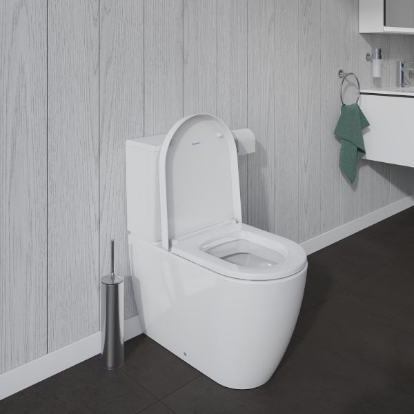 Duravit ME by Starck Stand-WC für Spülkasten, Tiefspüler, Abgang waagerecht/senkrecht, weiß 2170090000