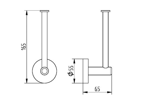 Avenarius Serie 190 Papier- und Reservepapierhalter, edelstahl