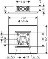 Vorschau: Axor ShowerSolutions Kopfbrause 300/300 2jet Decke-Aufputz