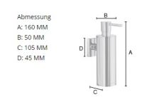 Vorschau: Smedbo House Seifenspender/Lotionspender zur Wandmontage, schwarz