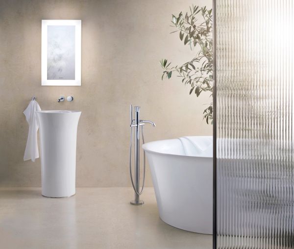 Duravit White Tulip freistehende Badewanne rund 140x140cm, weiß