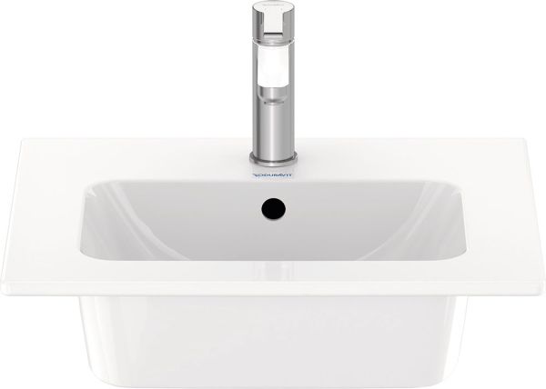 Duravit ME by Starck Waschtisch rechteckig 53x43cm, mit Hahnloch, mit Überlauf, weiß 2336530000