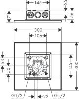 Vorschau: Axor ShowerSolutions Kopfbrause 300/300 1jet Decke-Aufputz