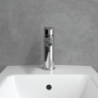 Vorschau: Villeroy&Boch Architectura Einhebel-Bidetarmatur mit Ablaufgarnitur, chrom