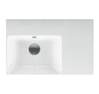 Vorschau: Catalano Zero|Verso Handwaschbecken 55x35cm, Becken links, ohne Überlauf, CATAglaze+ 55SZEUP