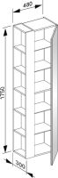 Vorschau: Keuco X-Line Hochschrank, Türanschlag rechts, Regal links, 48x175x30cm 33131180002