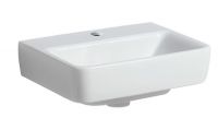 Vorschau: Geberit Renova Plan Handwaschbecken mit 1 Hahnloch, ohne Überlauf, 45x34cm, weiß 501625001