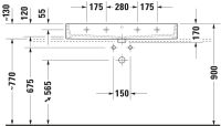 Vorschau: Duravit Vero Air Waschtisch rechteckig 100x47cm, ohne Überlauf, mit Wondergliss, weiß 23501000701