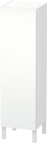 Duravit L-Cube Halbhochschrank 40x132x36,3cm mit 1 Tür, Türanschlag links weiß matt LC1178L1818