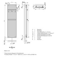 Vorschau: Zehnder Vitalo Bar Design-Heizkörper, Warmwasser-Betrieb