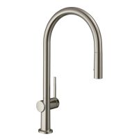 hansgrohe Talis M54 Küchenarmatur 210, Eco, Ausziehbrause, 2jet, edelstahl finish 72842800