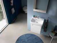 Vorschau: Duravit No.1 Handwaschbecken rechteckig 45x35cm, mit Hahnloch, mit Überlauf, weiß 0743450000