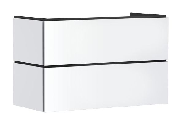 hansgrohe Xilesa E Unterschrank 98x47cm für Waschtisch, 2 Schubkästen, Grifffuge, weiß matt 54262700 