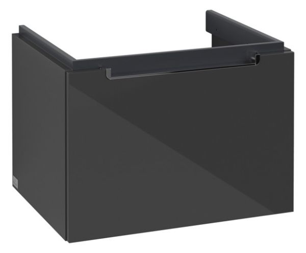 Villeroy&Boch Subway 2.0 Waschtischunterschrank 58,7x42cm, 1 Auszug, für Waschbecken 7113F001 glossy grey A68710FP 1