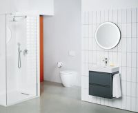 Vorschau: Laufen Base 2.0 Spiegel rund mit umlaufender LED-Beleuchtung