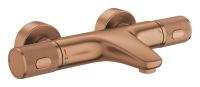 Vorschau: Grohe Precision Feel Set Wannenthermostat mit Vitalio Joy+ 120 Handbrause, warm sunset gebürstet