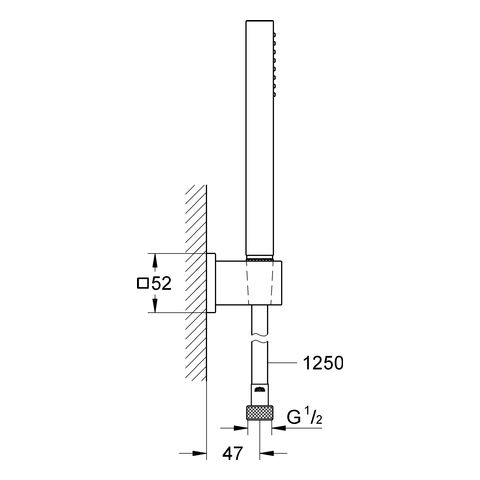 Grohe Euphoria Cube Wandhalterset 1 Strahlart 9,5 l/min chrom