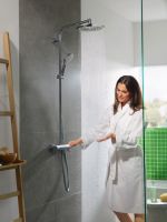 Vorschau: Hansgrohe Crometta S 240 1jet Showerpipe mit Thermostat, chrom