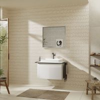 Vorschau: Hansgrohe Xelu Q Konsole 78cm mit Ausschnitt mittig, für Aufsatzwaschtisch 60x48cm