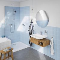 Vorschau: Grohe Euro Keramik Waschtisch 60cm, Hahnloch, ohne Überlauf, weiß