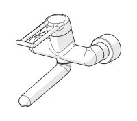 Vorschau: Hansa Hansamedipro Waschtisch-Einhand-Wandbatterie, Bügelhebel, 246mm, chrom