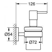 Vorschau: Grohe QuickFix Start Seifenspender mit Halter, zum Kleben oder Bohren