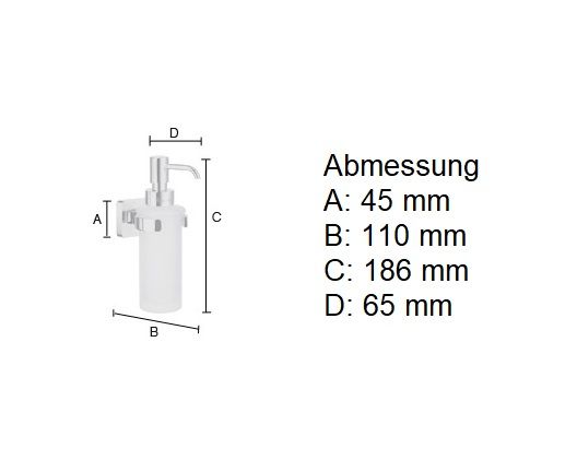Smedbo Ice Seifenspender aus Porzellan Wandmontage, chrom/weiß