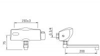 Vorschau: Hansa Hansaelectra Waschtisch-Elektronik-Batterie, Temperierbatterie, Batteriebetrieb, 200mm, chrom