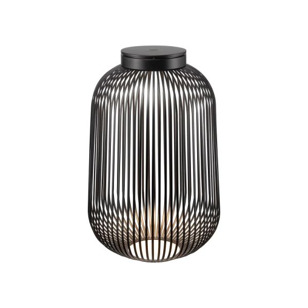 blomus LITO LED-Lamp Laterne Größe L Ø31cm H 49cm, schwarz